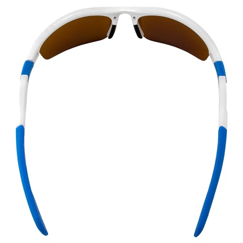 MAXX Switchback Sport Golf Motorcycle Riding Sunglasses White with Blue and Polarized Brown Lens4