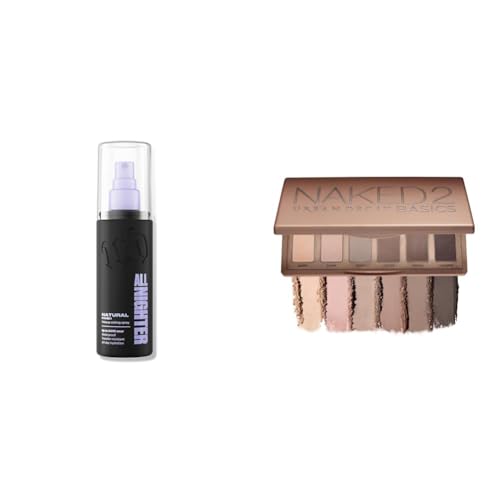 Image of Urban Decay All Nighter Setting Spray & Naked Basics 2 Eyeshadow Palette Bundle, Long-Lasting Makeup Setting Spray with Matte Neutral Eyeshadow Palette, Smudge & Fade Resistant
