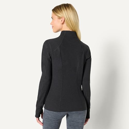 Amazon Essentials Women's Athletic Soft Performance Lightweight Zip Up Workout Running Jacket, Space Dye - Image 4