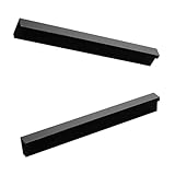 MJYDKBZ Möbelgriffe, 2 Stück Schrankgriffe Schwarz Schubladengriffe Aluminiumlegierung | Galvanikfläche Oberfläche, Küchengriffe Lochabstand der Montage: 96-965mm Türgriffe mit Schrauben 96mm/3.8in