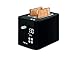 TEFAL SMART N' LIGHT Grille-pain toaster noir 2 Fentes extra large Thermostat réglable 7 Positions Affichage digital Favoris Arrêt Décongelation Réchauffage TT640810