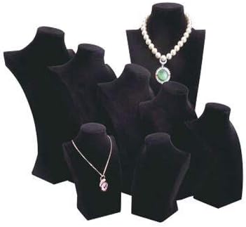 Vista 4 de Polmart Collar Busto, Terciopelo Negro