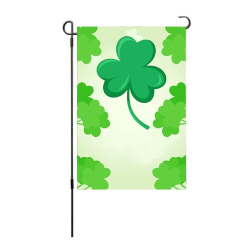 Drapeau de Jardin de la Saint-Patrick Double Face Vert