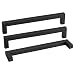 10Pack Goldenwarm Black Square Bar Cabinet Pull Drawer Handle Stainless Steel Modern Hardware for Kitchen and Bathroom Cabinets Cupboard, Center to Center 8-4/5in(224mm)