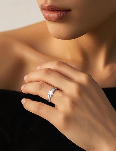 Bague réglable en argent 925 qui s'adapte à tous les doigts sans risque de taille