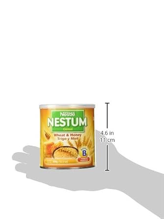 NESTLE Nestum Wheat and Honey Cereal 10.6 oz. Canister (Pack of 4)