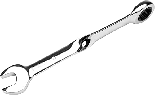 Yato YT-01879 Combination Ratchet Spanner, Twisted Construction, Size 17mm, Chrome