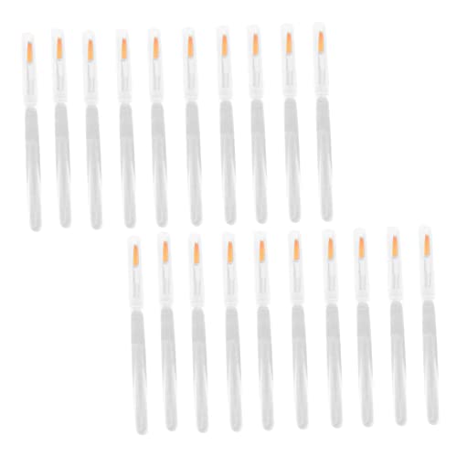 HAKIDZEL Lip Brush Applicator Wands 20pcs Crystal Lip Film Rods Portable Makeup Set Perfect for Travel