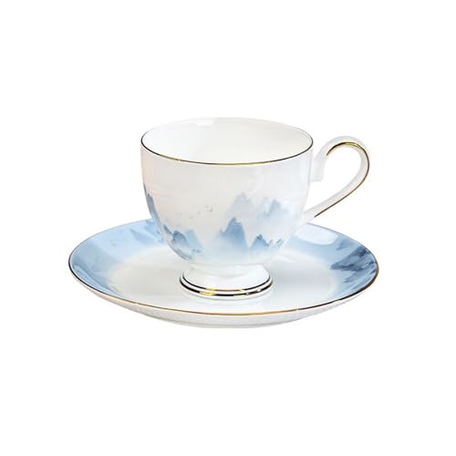 Tasses à thé, café et chocolat chaud en porcelaine ensemble tasses et soucoupes