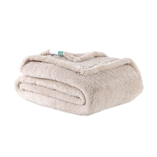 Berkshire Recycled Extra-Fluffy Throw, Soft Cozy Throw, All Season Comfort With 270Gsm(Grain,55X70 Inches) #TOP24