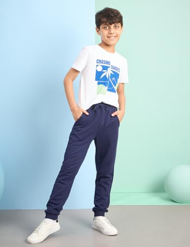 Image of Amazon Brand - Symbol Boys 100% Cotton Graphic Printed Half Sleeves T-Shirt | Age 6-14 Years