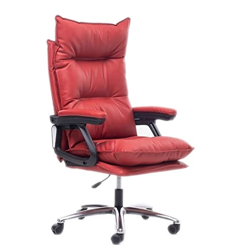 Chaise de bureau ergonomique pivotante et confortable avec dossier haut inclinable