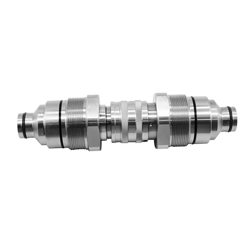 Image of Hydraulic Male Female Flat Face Quick Coupler 7246799 7246802 AT406474 AT406475 Compatible with Bobcat 753 763 773 863 864 883 A770, Compatible with Johnn Deeree 318E 319E 320E