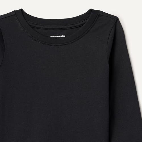 Image of Amazon Essentials Girls and Toddlers' Long-Sleeve Crewneck T-Shirts