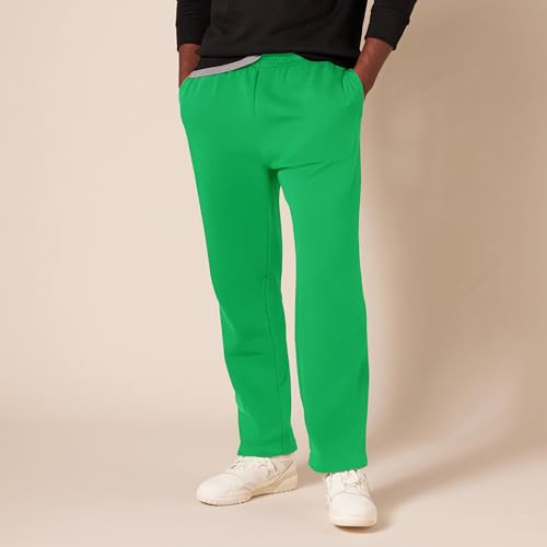 Image of Amazon Essentials Men's Relaxed Straight Leg Fleece Open Bottom Sweatpant (Available in Big & Tall)