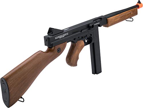 Soft Air Thompson M1A1 Electric Powered Airsoft Gun with Adjustable Hop-Up, 320-365 FPS