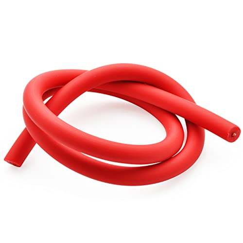 Easyboost Fil de Bougie Rouge 7mm Antiparasite Câble Haute tension Allumage pour Scooter Booster Stunt Nitro Moto 50cc AM6 Derbi MBK 51 103 Rieju TZR Tronçonneuse Tondeuse Débroussailleuse