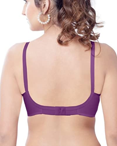 Image of Brida Women's Cotton Round Stitch Bra - Minimizer Saree Bra - Plus Size, Full Coverage, Non-Padded, Wireless,Double Layer Support for Heavy Bust - Kavya xtrasoft