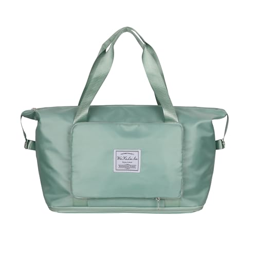 AYWVRBST Large Capacity Travel Bag, Double-deck Bag,Christmas Gift,Dry and Wet Separation Multifunctional Sports Shoulder Bag (Cyan)