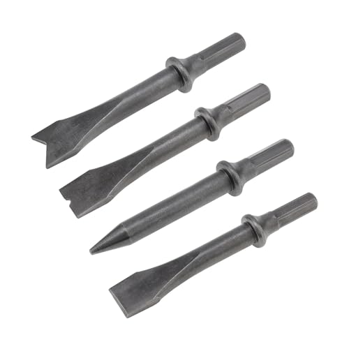 Martillo neumático extractor de óxido con juego de 4 cinceles con vástago hexagonal 2