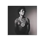 Redamancy American Rappers Singer Kodak Black Poster Canvas Wall Art Posters For Room Aesthetic And Decor Poster For Bedroom Living Room Bathroom Kitchen Office Decor 12x12inch(30x30cm) Unframe-style