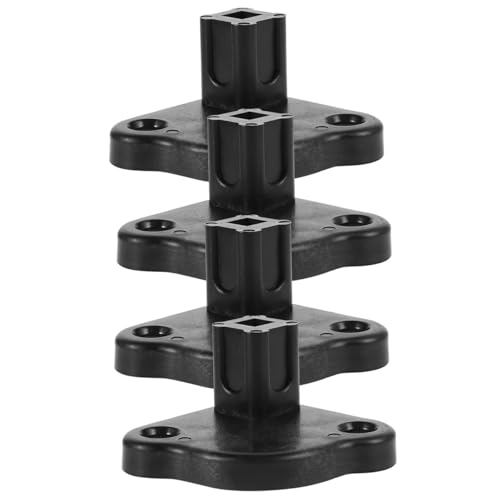 FAVOMOTO RV Awning Bracket Base: Four-Legged Replacement for Camper Trailers - Awning Bottom Base Fits Outdoor Umbrella Tent Support (4-Pack)