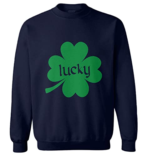 Lucky Four Leaf Clover - Irish Luck Toddler Fleece Crewneck Sweater