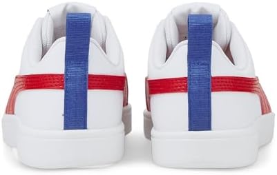 Puma Rickie Youth Trainers Unisex Çocuk Spor Ayakkabı, Puma White-High Risk Red-Dazzling Blue, 39 - Görsel 3