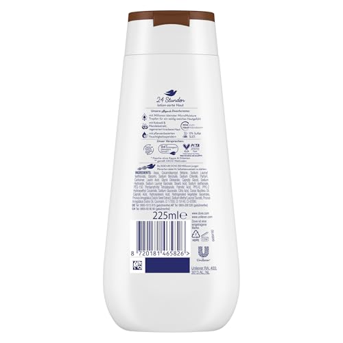 Dove Duschgel Advanced Care Duschcreme zur Pflege der Haut mit Kokosöl