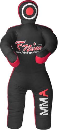 MMA Grappling Dummy for Judo Wrestling Brazilian Jiu Jitsu Submission and Throwing UNFILLED Canvas Bag (Black)