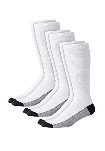 KingSize Men's Full Length Cushioned Crew Socks 3-Pack