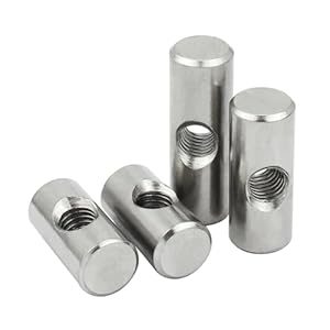 Pxamortel Edelstahl Möbel-Zylindermuttern M5 5 Stück