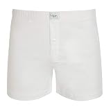 CIELLEGI Boxershorts aus Schottland, Weiß Large