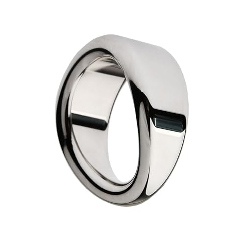 ペニスリング 男性用 ペニすリング cock ring ボンテージ 拘束リング ボール ストレッチャー 304金属 ステンレス鋼 コックペンダント ウェイト トレーニング 男性の貞操デバイ (XXXL(内径：48mm 高さ：28mm）) - 画像6