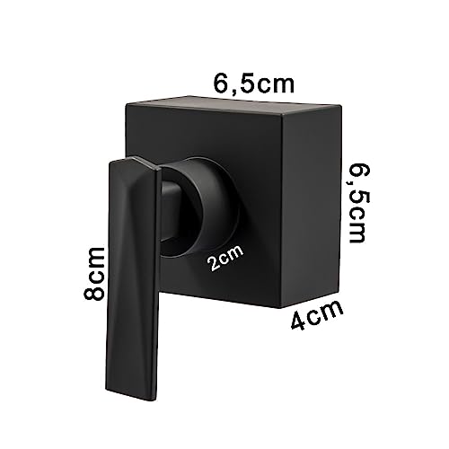 Bruno Acabamentos - Acabamento Registro Alavanca Diamante p/deca - PRETO