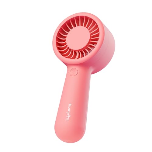 Image of Lifelong Hand Fan | Portable Rechargeable Fan with 2000mAh Battery, 5 Speed Settings, Type-C Charging, Powerful Cooling, Start with Long Press, Non-Slip Base, Hanging Hook, Travel Friendly Design