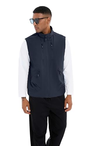 Utility Vest for Men Fishing Golf Travel Hiking Photo Outwear Lightweight Sleeveless Jacket with Pockets4