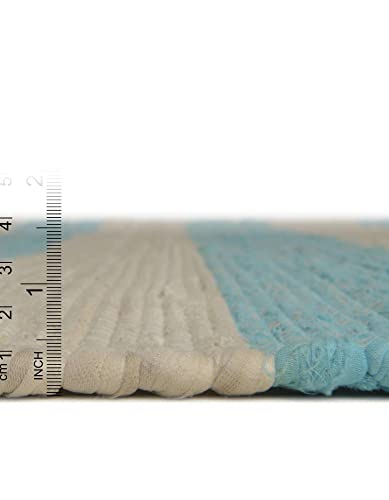 Tapete decorativo rectangular 5'1" x 8' cotón único miniatura 4