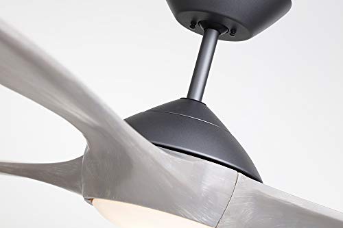 Luminance Kathy Ireland Home Lindbergh Eco 60 Inch Ceiling Fan With Light | Led Lighting Fixture With 6-Speed Wall Control And 3 Gray Wood Blades, Graphite, 13.80X13.80X60.00 (Cf315Tm60Grt) #TOP5