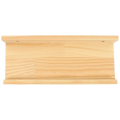 WRITWAA Estante Flotante de Madera de Pino 30X12X43 CM Repisa Compacta Pequeña para Pared Color Natural Adecuado para Dormitorio Baño y Sala Decoración y Almacenamiento Funcional