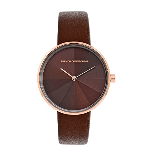 French Connection Women's Analog Watch Brown Strap - FCL21 -F