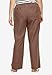 ellos Plus Size Linen-Blend Drawstring Pants - 22, Pecan Brown
