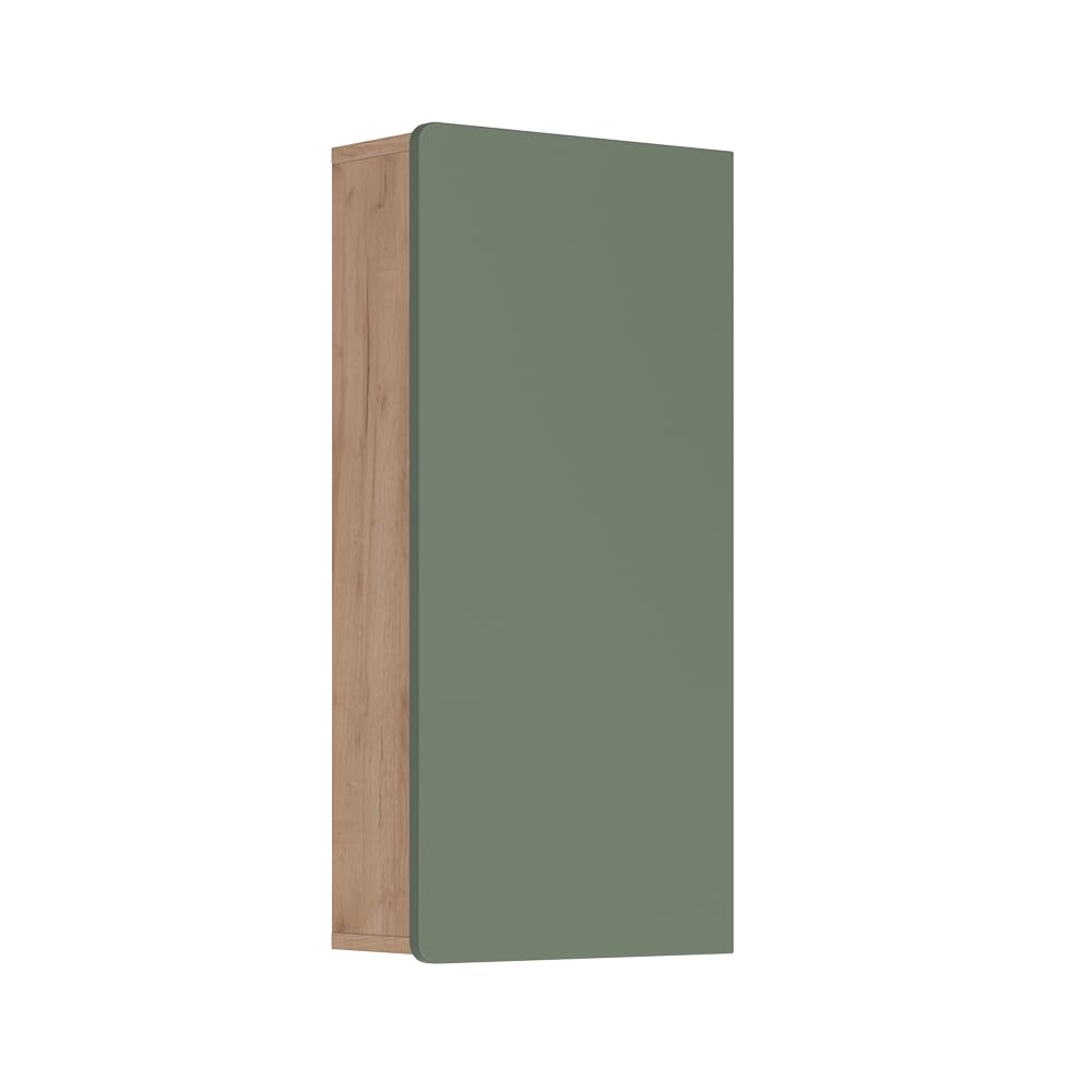 Vicco Armoire Suspendue Izan, Vert/Force de l'or Chêne, 36.6x76.6cm, à Suspendre au Mur pour Combiner avec d'autres Meubles de Salle de Bain Izan