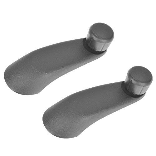 Image of TRQ Window Crank Handle Set Black Compatible with 96-15 Chevrolet GMC 95-02 Saturn GM1354110