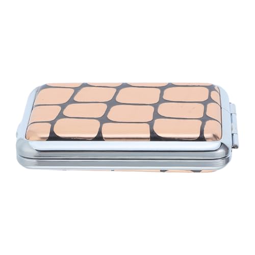 Toyvian Estuche Metálico Portátil para Cerillas con Placa de Fricción, Caja de Almacenamiento de Metal, Tamaño Compacto Color Beige para Camping, Senderismo y Actividades al Aire Libre