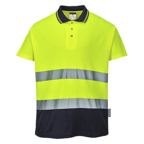Polo cómodo de algodón de 2 tonos Portwest casual de trabajo