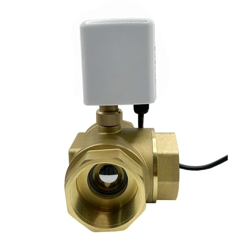 Vanne 3 voies motorisée 220V en laiton pour automatiser la déviation d'eau - 5