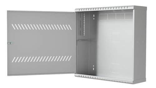 Stalflex Armadio di rete TVCC DVR 19 Pollici 3/4U 180mm - Realizzato in Acciaio - Armadio rack per TVCC e DVR - Computer & Server Racks