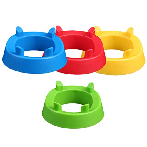 Garneck 4pcs Ball Display Rack Sturdy Plastic Holder for Sports Balls Easy to Clean Space Saving Gym Organizer for Basketball Soccer Football Volleyball and More