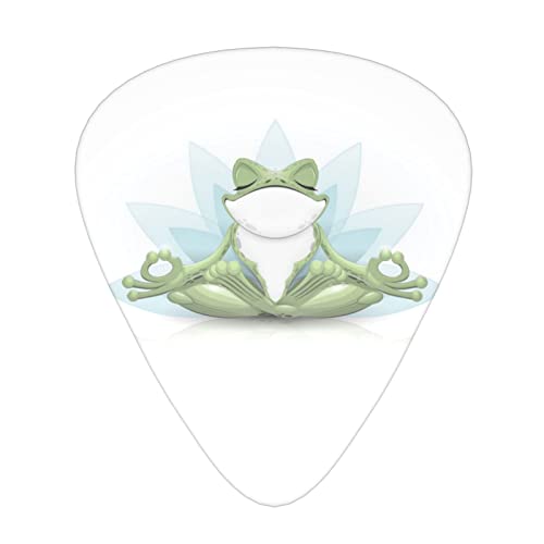 Lot de 24 médiators amusants imprimés grenouille pour guitare acoustique, électrique, basse (0,46/0,71/0,96 mm) - Les Beatles, Paul McCartney, John Lennon, RIngo Starr, George Harrison Lot de 24 médiators amusants imprimés grenouille pour guitare acoustique, électrique, basse (0,46/0,71/0,96 mm)